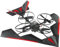 Simulus Drohne ferngesteuert: 4-Kanal-Quadrocopter GH-4X, Drohne mit 2,4 GHz-Fernsteuerung (Ferngesteuerte Flugzeuge, Multicopter für Drohnen-Fan, Ferngesteuertes Spielzeug)
