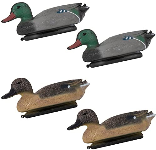 NITEHAWK Floating 2 x 14 Male and Female Duck Decoys Hunting Shooting Fake Bird Mallard Drake Hen