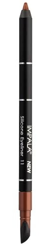 Impala - Wasserfester Gel-Eyeliner mit Silikon | Definierte Linie oder Verschwommener Effekt | Cremig Weiche Textur | Intensive, Lang Haltende und Wasserfeste Farbe | 11 Braun Glitter