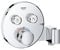GROHE Grohtherm SmartControl Thermostat (mit 2 Absperrventilen und integriertem Brausehalter, Fertigmontageset für Rapido SmartBox (35 6)) chrom, 29120000