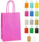 Thepaperbagstore 10 Tres Petit Sacs en Papier avec Poignées Torsadées pour Cadeaux et Fêtes - Rose Vif - 140x210x80mm