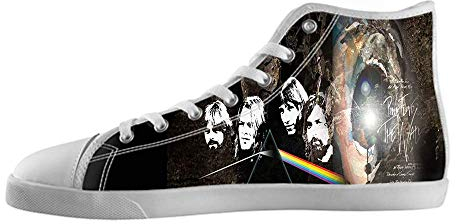 Men's Rock Style White High Top Canvas Shoes