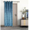 umlout Thermal Door Curtain Agra Teal Lined Crush Velvet Winter - Saves Energy, Prevents Draughts Reduces Heat Loss