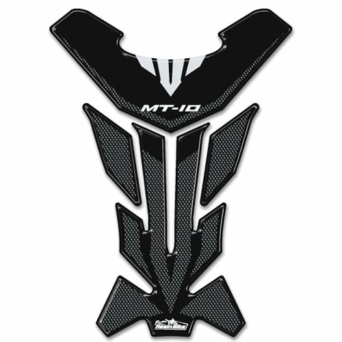 Resin Bike Adesivi Moto Compatibile con Yamaha MT-10 2019-2026. Protezioni Grip Paraserbatoio Antigraffio e Antiurto. Adesivi Resinati 3D Made in Italy