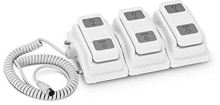 physa PHY-FP-2 Fußpedal 8 Pin Stecker für 3 Motoren Fußschalter kompatibel mit NANTES Massageliege und SAN MARINO Kosmetikliege
