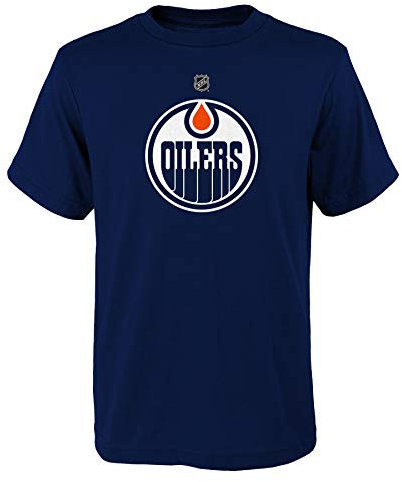 NHL Kinder T-Shirt Edmonton Oilers Youth Primary Logo Eishockey (XL (18/20))