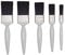 Essen 5PK Gloss Paint Brush Set, Silver