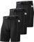 Runhit 3er Pack Herren Kompressionsshorts Mit Tasche - Base Layer Sport Unterhosen Funktionsunterwäsche Tight Kompressionshose Kurz Laufunterwäsche Radlerhose 2XL