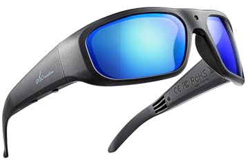 OhO 4K Gafas de sol de video para exteriores, cámara de acción deportiva ultra Full HD con memoria integrada de 256 GB y lente de seguridad polarizada UV400