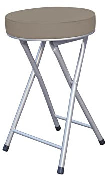 Casa Collection Sgabello Pieghevole, Grigio Scuro, 30 cm x 30 cm x 50 cm