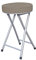 Casa Collection Sgabello Pieghevole, Grigio Scuro, 30 cm x 30 cm x 50 cm