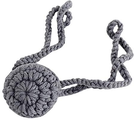 Chauffe-nez au crochet pour femme, homme, enfant, extérieur, maison, sport, ski, couvre-gorge gris