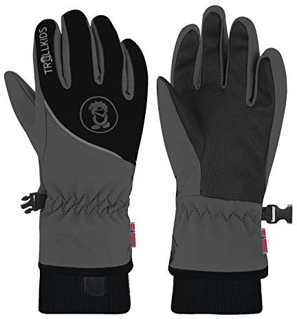 Trollkids Kids Trolltunga Glove 60, Dark Grey
