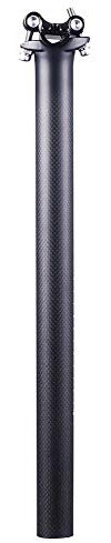 YFCTLM Sattelstützen Matt/Glanz Schwarze Carbon-Faser-Fahrrad-Sattelstütze MTB/Rennrad Sattelstütze 27.2/30.8/31.6 * 350/400 / 450mm Cycling Parts (Color : Matte 30.8X350mm)