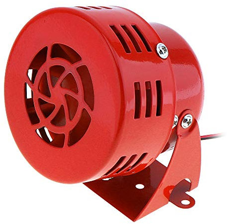 ePathChina Universal 12 V rot Auto Motorrad Hupe Air Raid Sirene Hupe Auto LKW Motor angetrieben Alarm