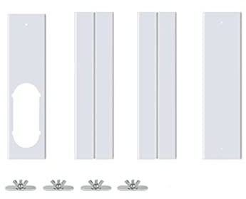 EsportsMJJ 4pcs 1.4m Kit de deslizamiento de ventana ajustable Placa de aire acondicionado Escudo de viento para aire acondicionado portátil