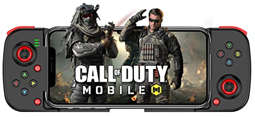 Megadream Wireless Game Controller für iPhone, MFi Bluetooth Mobile Gamepad Joystick für iOS/Android, für iPhone15/14/13 Pro/12/11/Samung Galaxy, OPPO, Oneplus, Huawei, Direct Play (Blcak)