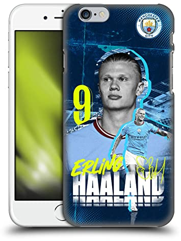 Head Case Designs Offizielle Manchester City Man City FC Erling Haaland 2022/23 Erstes Team Harte Rueckseiten Handyhülle Hülle Huelle kompatibel mit Apple iPhone 6 / iPhone 6s