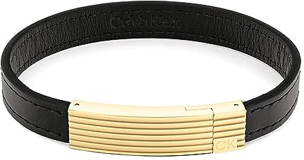 Calvin Klein Lederarmband für Herren Kollektion CIRCUIT Schwarz - 35000269