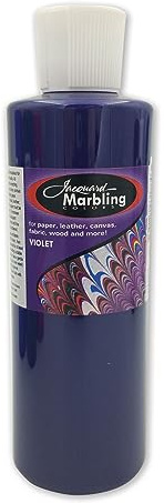Jacquard Marbling Colour, Violet Floating Ink for Paper Fabric and Wood, Liquid Pigment Designed for Ebru Art Projects or Hydro Dipping Crafts, 236ml