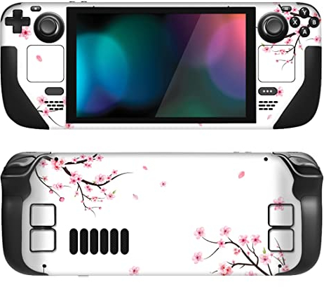 playvital Adesivo Skin per Steam Deck LCD,Adesivi Decal Sticker Vinile Protettiva per Steam Deck OLED Console-Fiore