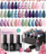 beetles Gel Polish Set 24Pcs Cat Eye Gel Nail Polish Floral Verses Holographic Glitter Blue Pink Green Gel Nail Polish with Magnet Glossy & Matte Gel Top Coat Base Coat UV LED Nail Lamp