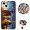 Demon Slayer Kokomi Anime Design Case for iPhone 7/8 Plus [With Keychain & 50pcs Stickers]
