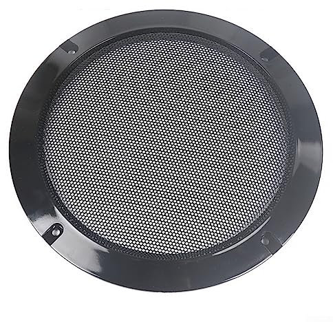 DAZZLEEX 2 pièces Bricolage Haut-Parleur Grille Net Cache-poussière avec vis Voiture Haut-Parleur Couverture Maille Gril klaxon Garde 3in