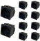 Lot de 10 prises Schuko 2P+T 16A compatibles avec Bticino Living Noir (10, prise Schuko 2001)