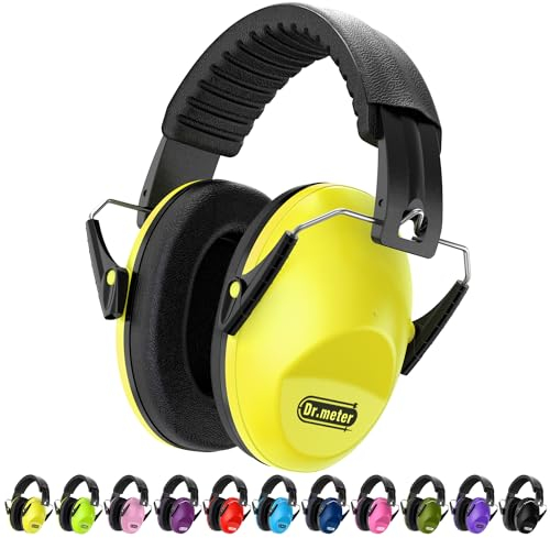 Dr.meter Protección auditiva para niños, protección contra el ruido, auriculares para niños SNR 27 dB, protección contra el ruido, auriculares para niños, orejeras pasivas, niños con protección