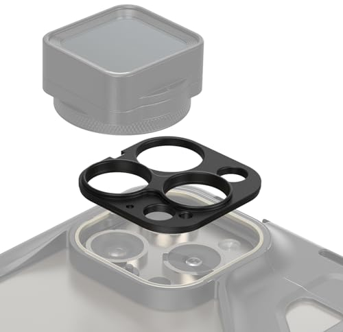 SMALLRIG 17 mm Objektivrückwand-Montageplatte mit Gewinde für iPhone 15 Pro Max Cage/ 15 Pro Cage, Aluminiumlegierung-Objektivrückwandplatine nur für SmallRig Handykäfig 4391/4396-4394