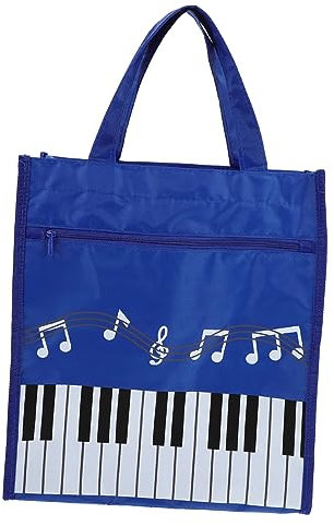 TOYANDONA Musiknoten Tragetasche Mit Doppeltem Fach Leichte Aufbewahrungstasche Für Musikbücher Und Schlüssel Praktische Handtasche Mit Griff Für Mädchen Und Damen