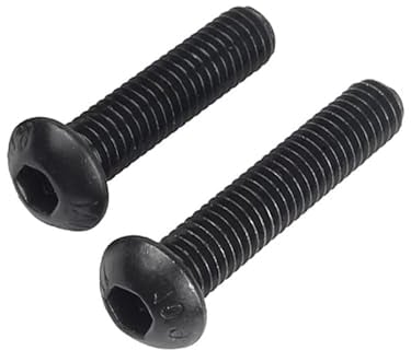 MOOPW Halbrundschrauben Edelstahl 304 Schwarz verzinkt Runder Kopf Allen Bolzen Pan Kopf Innensechskant Schrauben Maschinenschraube M3 M4 M5 M6