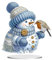 Fiorky Christmas Diamond Painting Tabletop Ornaments Kit Acrylic Table Top Diamond Painting Ornament Kits Winter Snowman 5D DIY Diamond Art Tabletop Decorations Round+Special Shape Office