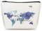 Qianyu Klein Kosmetiktasche Segeltuch Tragbare Multifunktional Reise Makeup Tasche mit Reißverschluss wasserdichte Kosmetikzubehör-Organizer für Damen Herren Handtasche