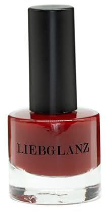 Liebglanz, Veganer Nagellack, Lady Rouge (bordeaux), 100% Vegan, Schadstoffarm und Tierversuchsfrei, Made in Germany, 8ml