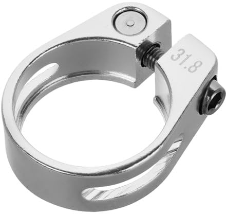 OSOLADY Bicycle Seat Post Clamp Aluminum Alloy Seat Tube Clip Mountain Bike Seatpost Clamp Improved Ventilation for Comfort Secure Fit