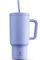 Meoky 1182ml/40oz Thermobecher mit Strohhalm und Griff, Doppelwandiger Edelstahl Vakuum Kaffeebecher to Go, 100% auslaufsicher, für Kalte und Heißer Getränke (lila)