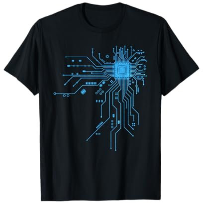 CPU Chip Circuit PCB Design Tech Lovers Computer Science T-Shirt