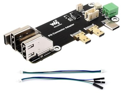 Micro HDMI vers HDMI Adaptateur Carte pour Raspberry Pi 5 / Pi 4B, Convertit les Interfaces Micro HDMI en Ports HDMI Femelles, Permet de Connecter Facilement des Écrans HDMI, Deux Sorties 4K