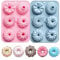 Wenyue Mini Silikon Gugelhupfform,mini kuchenform,Wiederverwendbar Kuchenform Klein Savarin Form,Gugelhupf Kuchenform,6 Raster,Antihaftbeschichted Backformen,für Kuchen Muffins Brownie（2 Stück）