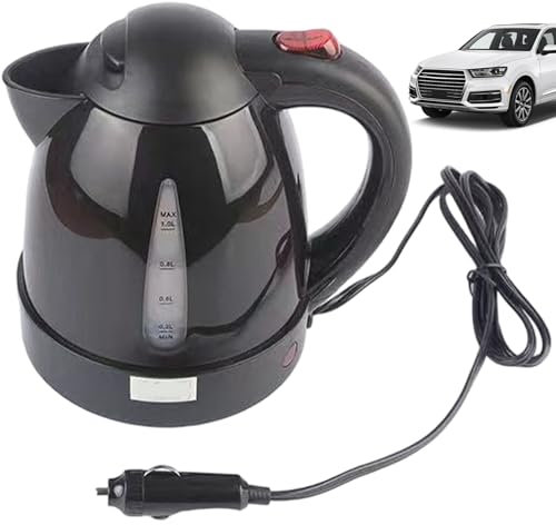 Calentador de agua, calentador de agua eléctrico de 12V 1000ml de acero inoxidable aislados.