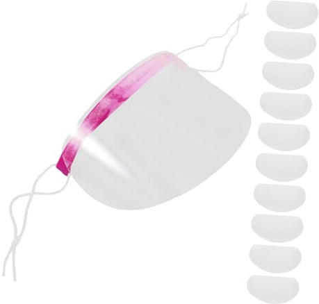 Augenabdeckungen 50 Stück PET Grün für Gesicht im Barbershop | Transparentes Design, Blockiert Licht und Schützt vor Spritzern, Bequem für Kunden und Stylisten Beim Schneiden