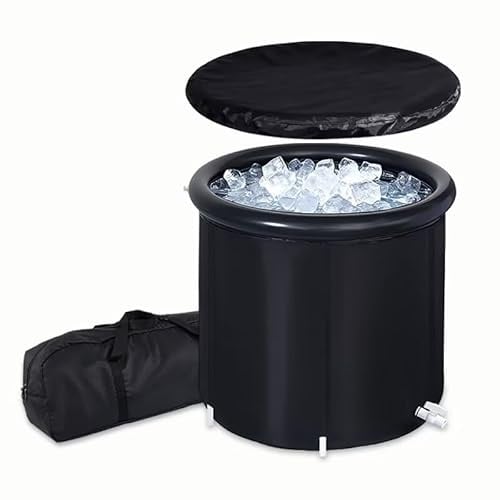Anise Star Eisbad 75x75cm, faltbare Badewanne für Erwachsene | Ice Bath Cold Plunge Tonne, mit Isolierschichten für Kryotherapie, Muskelregeneration & Stressabbau