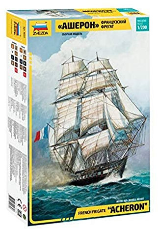 Zvezda 500789034-1:200 French Frigate Acheron - Plastikbausatz - Modellbausatz - Zusammenbauen - Bausatz - für Einsteiger - detailliert