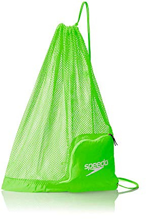 Speedo - Borsa per attrezzi di nuoto in rete, unisex, per adulti, verde gelsomino