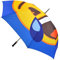 Emoji Art: Uni Emgu002 Regenschirm mit automatischem Öffnen/Schließen, blau, 152 cm