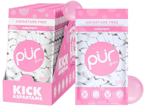 PUR Gum, Bubblegum, Xylitol Gum, No Artificial Flavor, 660 Count (12x55)