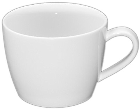 Holst Porzellan KT 006 Porzellan Jumbobecher Anna 0,80 l, weiß, 16.0 x 12.5 x 9.5 cm, 6 Einheiten