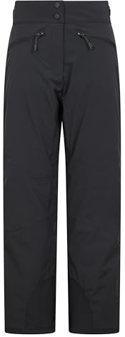 Mountain Warehouse Isola Womens Extreme Ski Pants - Waterproof, Taped Seams, Breathable - Ideal for Winter Sports, Skiing, Snowboarding Black 18